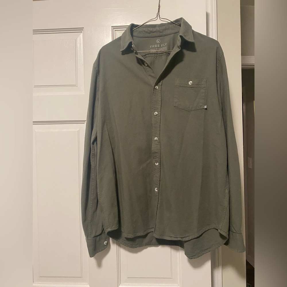 Free Fly long sleeve collard shirt